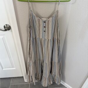 Altar'd State Multicolor Striped Maxi Dress